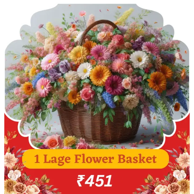 Offer 1 Large Flower Basket