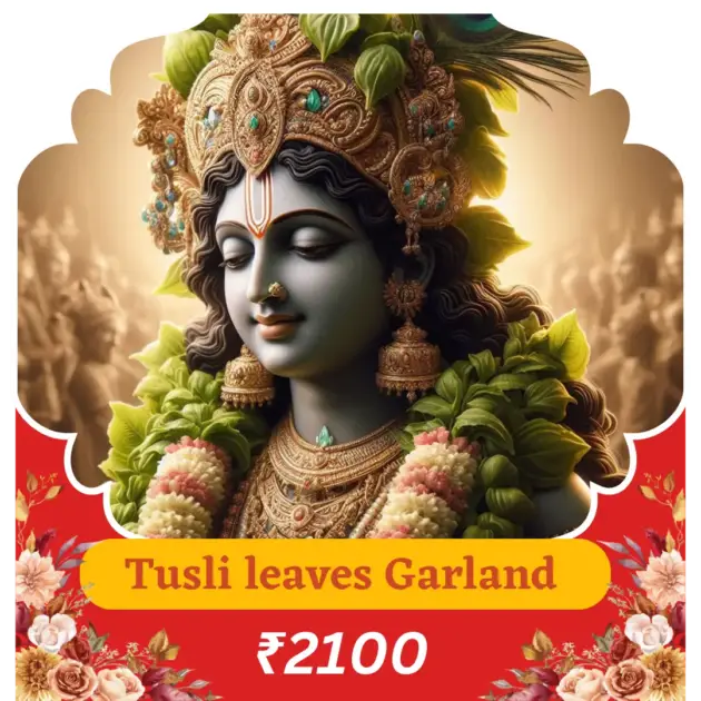 Offer Tulsi Leaves Garland