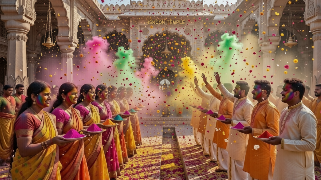 How ISKCON Celebrates Holi