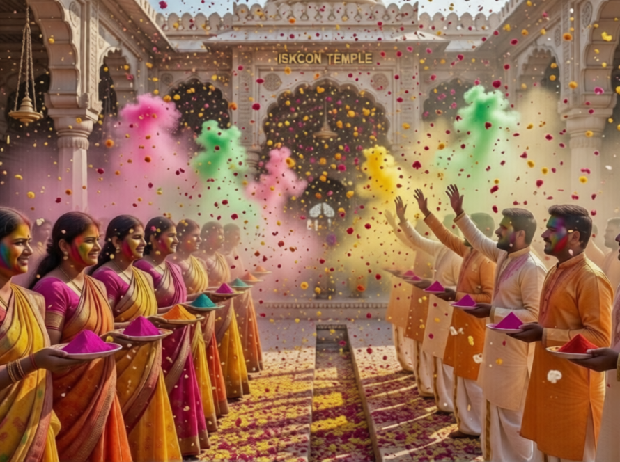 How ISKCON Celebrates Holi